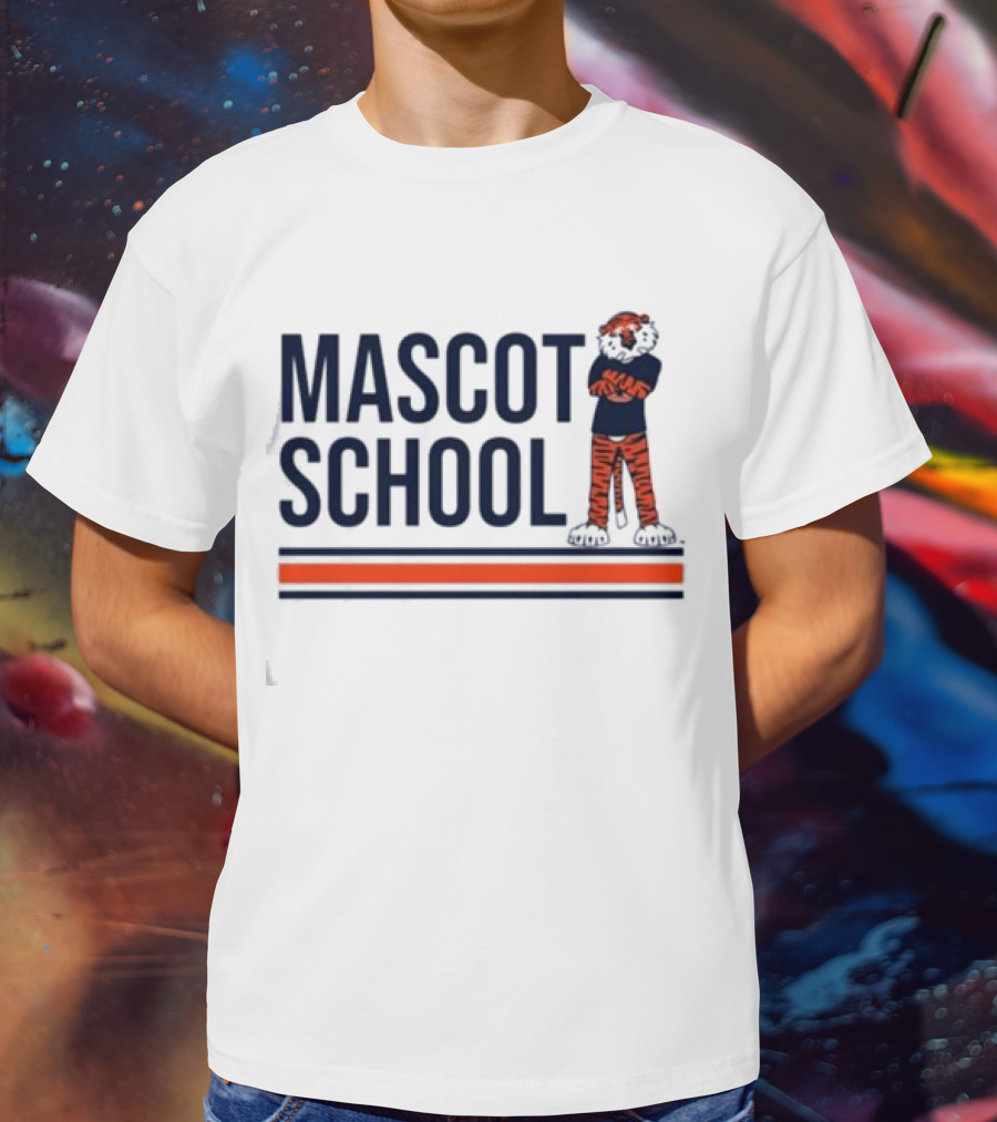 Mascot School Stampauburn Tiger Stripes T-Shirt