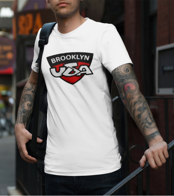 Brooklyn USA Red Black Shield Emblem T-Shirt