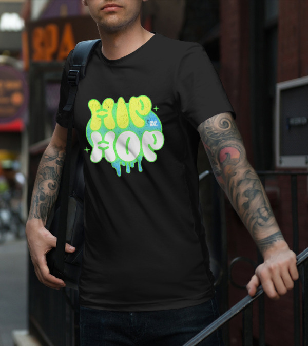 HIP HOP GLOBAL Drip Style Graffiti T-Shirt