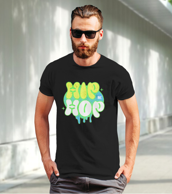 HIP HOP GLOBAL Drip Style Graffiti T-Shirt