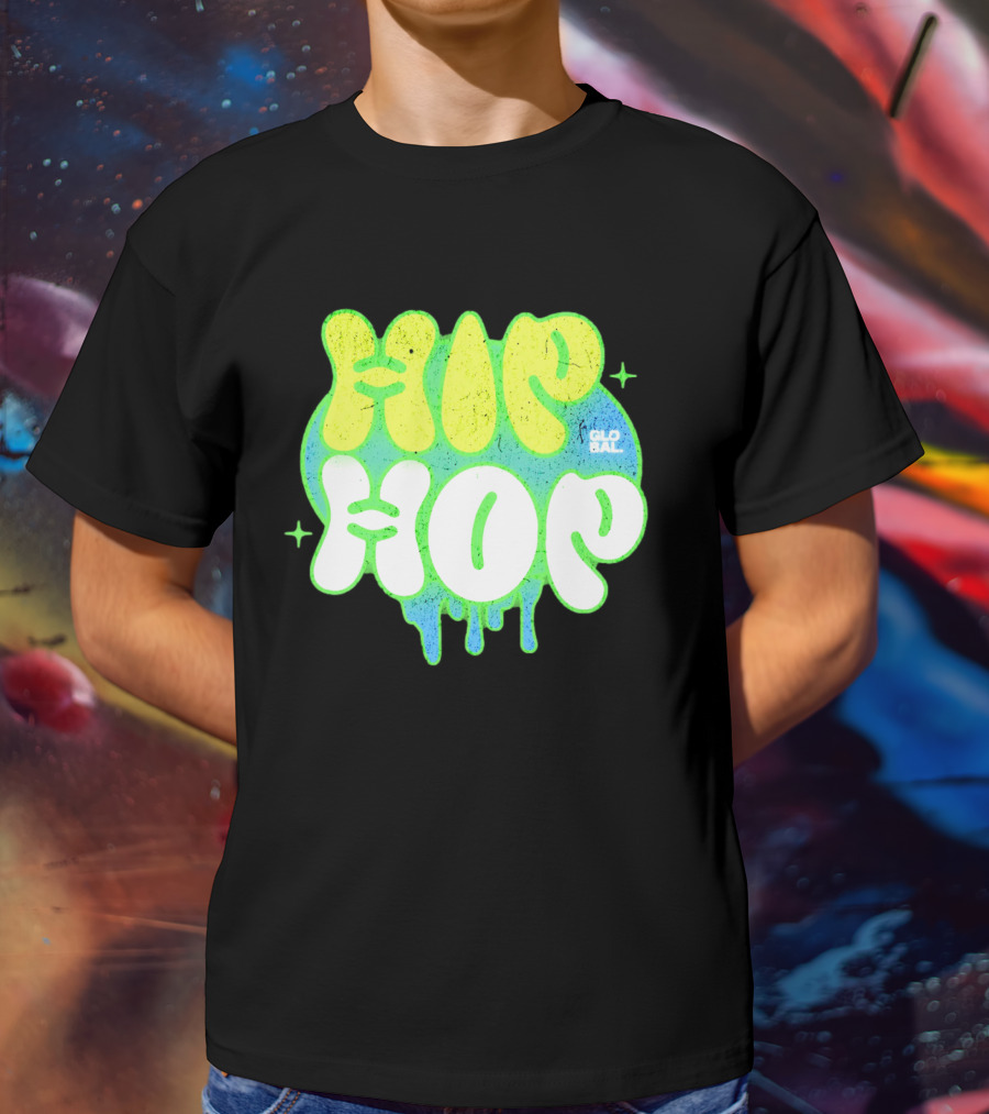 HIP HOP GLOBAL Drip Style Graffiti T-Shirt