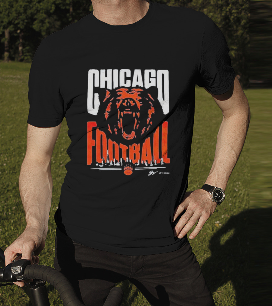 Chicago Football Bear Roar T-Shirt
