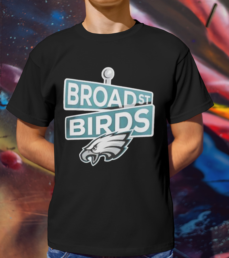 Philadelphia Eagles Broad St Birds Logo NFL Merchandising T-Shirt