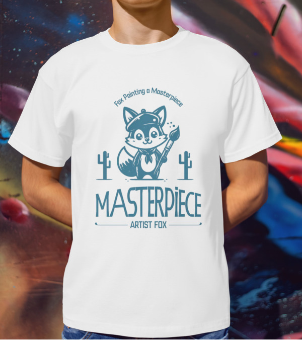 Fox Painting A Masterpiece Artist Fox MASTERPiECE T-Shirt