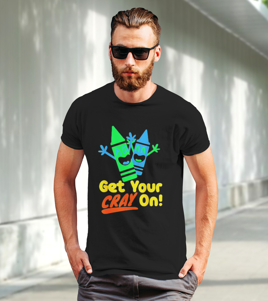Get Your Cray On With Colorful Crayon Characters T-Shirt