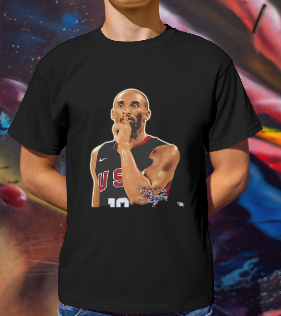 Kobe Bryant USA Basketball 10 Signature Quiet T-Shirt
