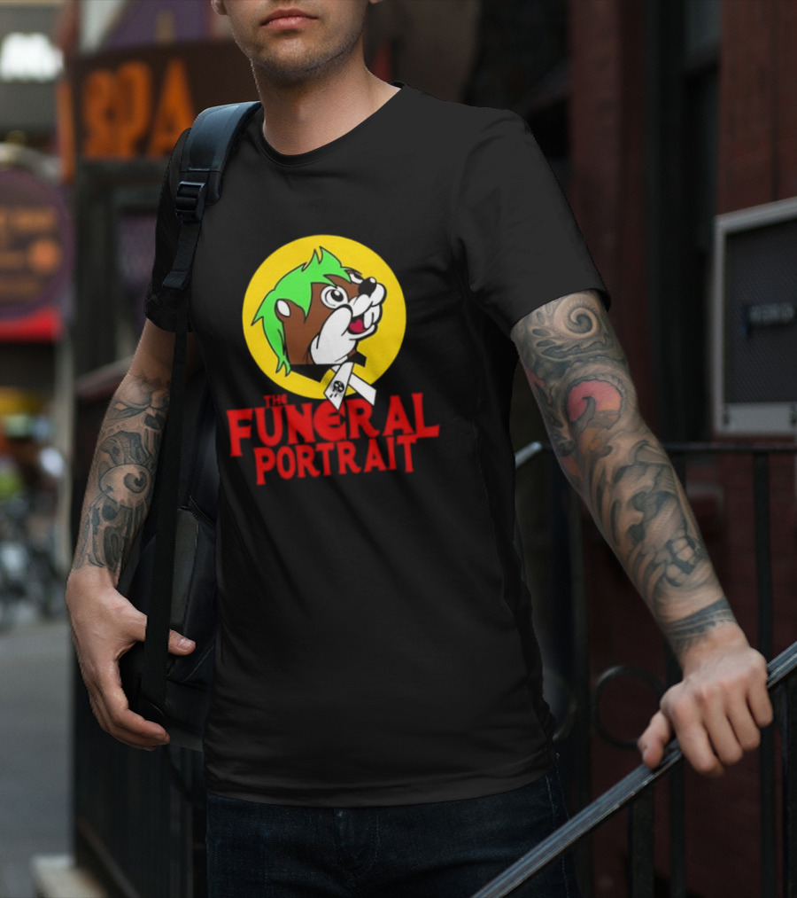 Buc-Ee’s The Funeral Portrait Skull Ribbon T-Shirt