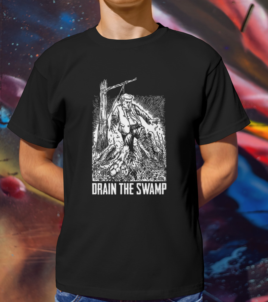 Drain The Swamp – Diablo Macabre Political Cartoon T-Shirt