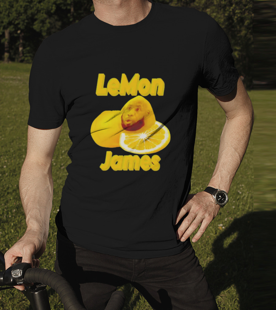 LeMon James Lebron James Face On Lemon T-Shirt