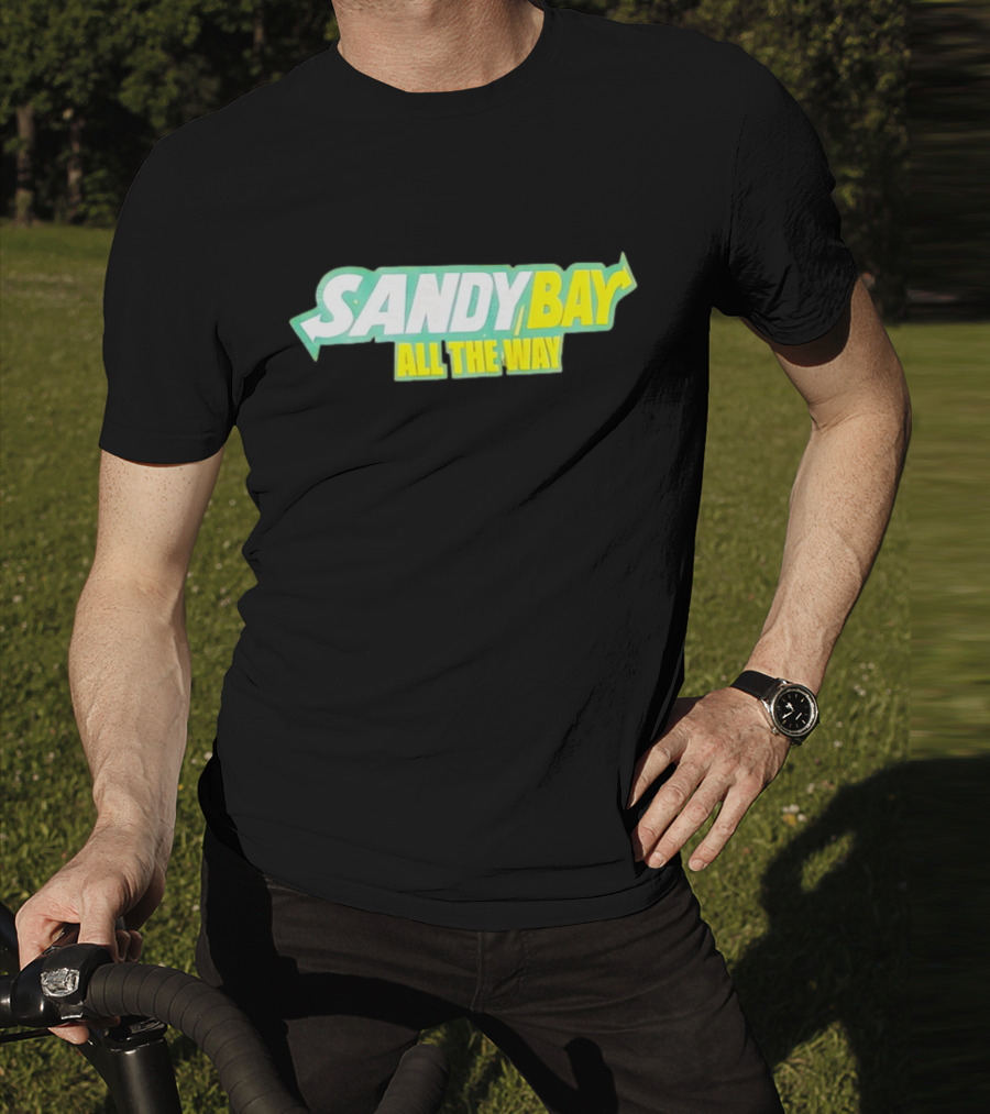 Sandy Bay All The Way Retro Block Text T-Shirt