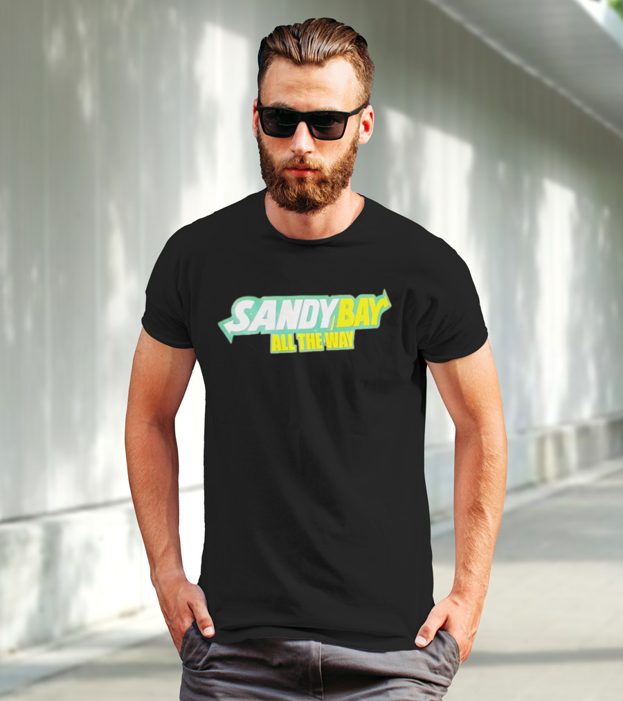 Sandy Bay All The Way Retro Block Text T-Shirt