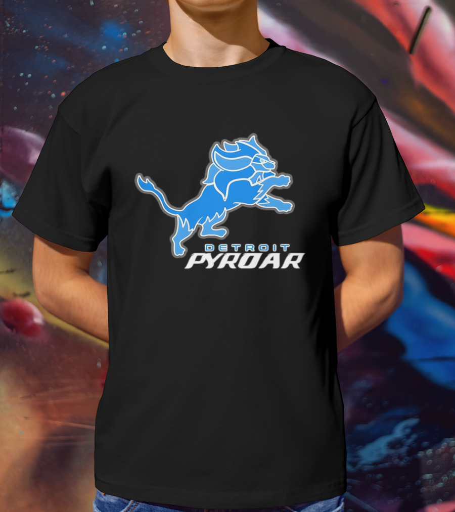 Detroit Pyroar Pokemon Football T-Shirt