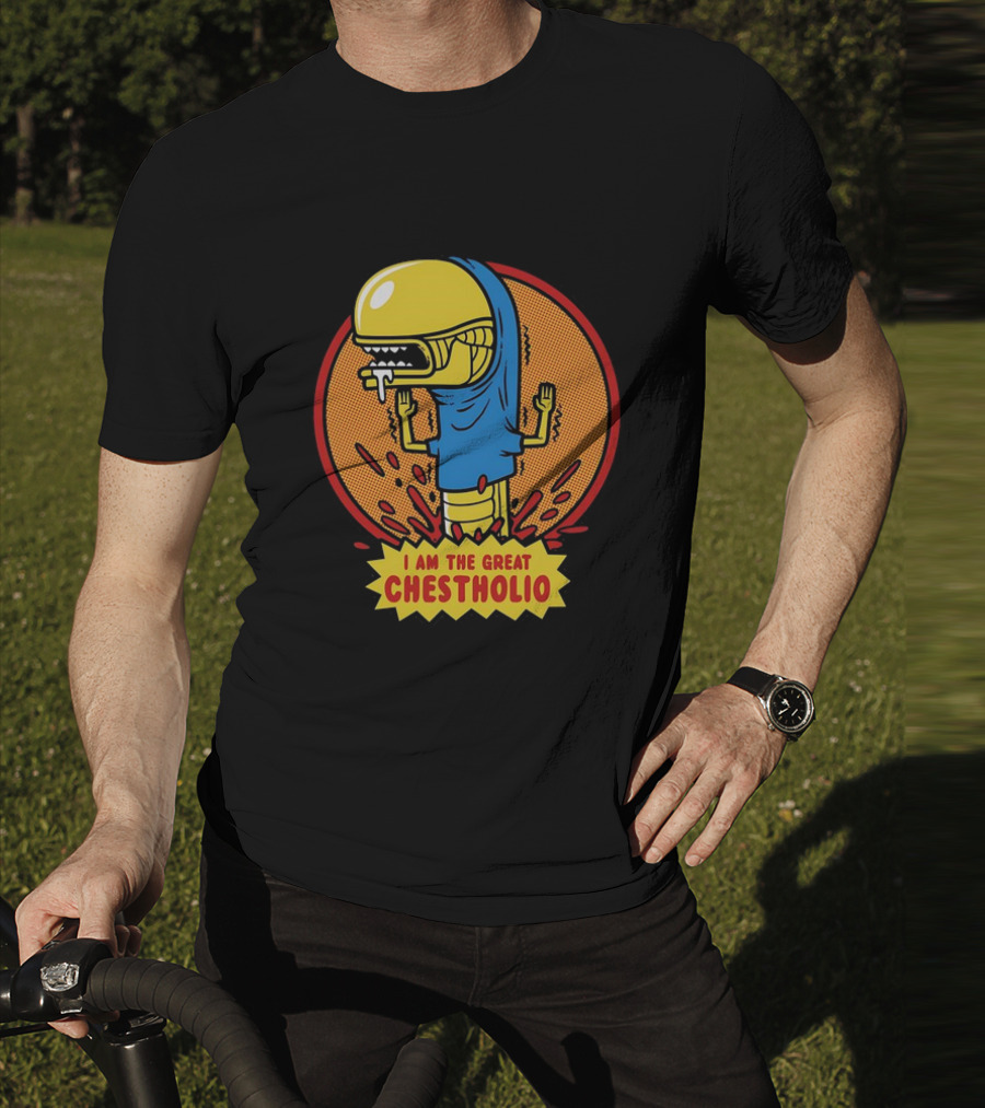 Alien Romulus Chestburster Beavis I Am The Great Chestholio T-Shirt