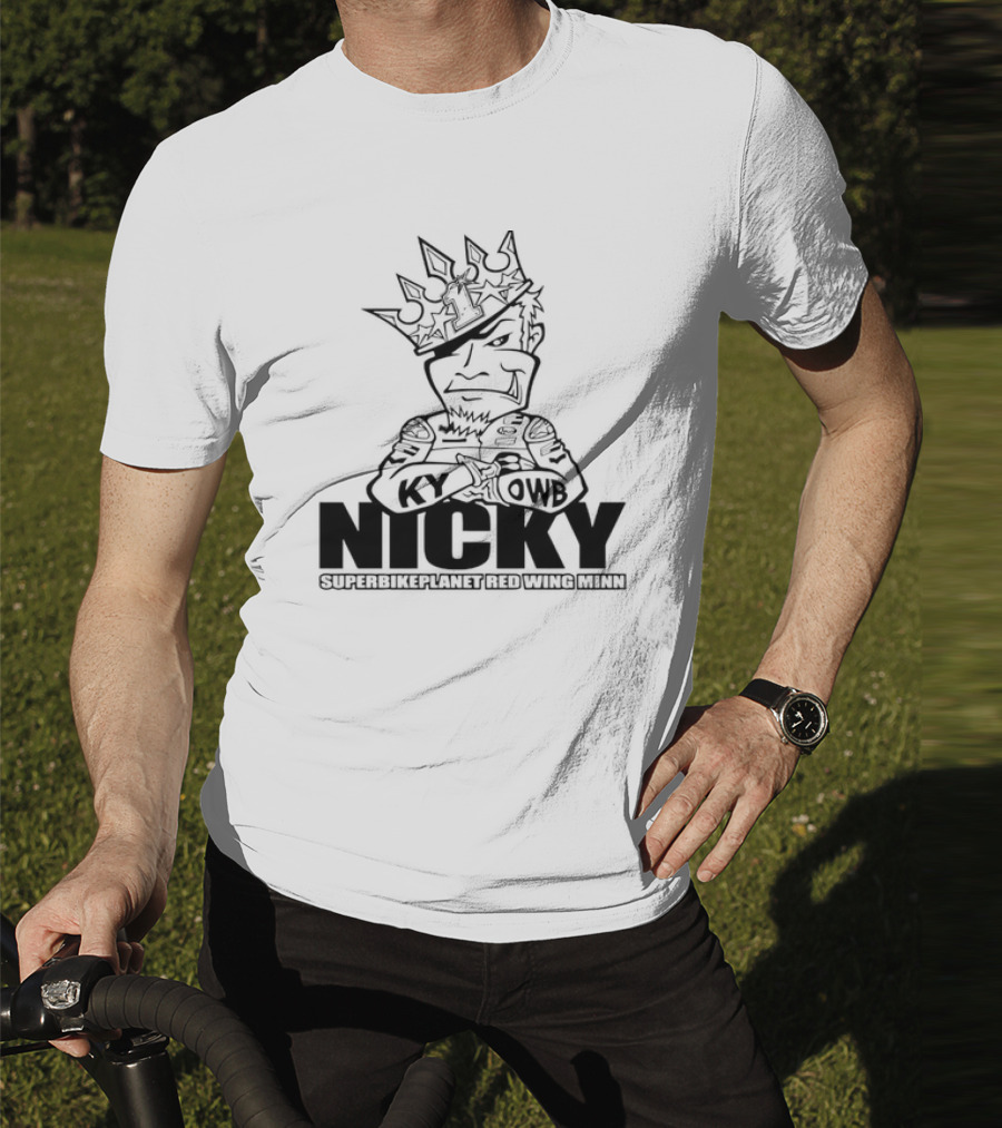 Nicky KY OWB Superbikeplanet Red Wing Minn T-Shirt