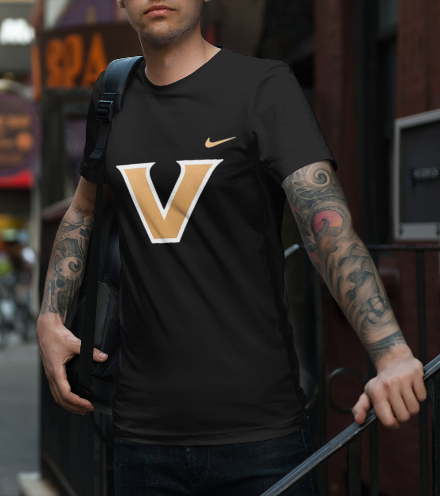 Vanderbilt Commodores Black V T-Shirt