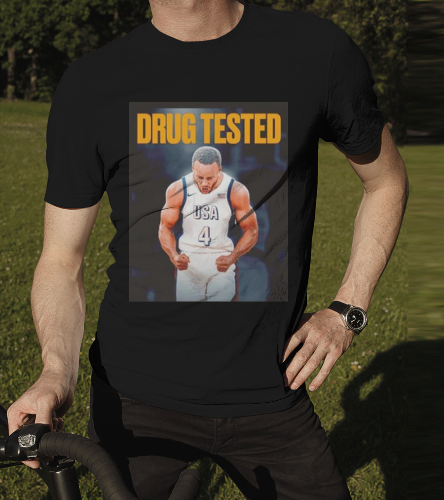 Stephen Curry USA Basketball Drug Tested Gold Medal Performance T-Shirt