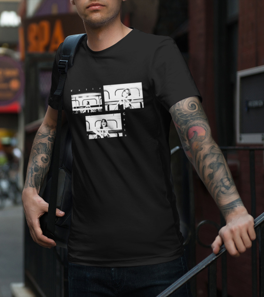 Katie Gavin Black And White Photo Triptych T-Shirt