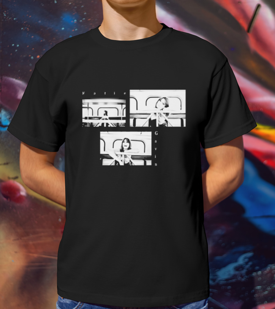 Katie Gavin Black And White Photo Triptych T-Shirt