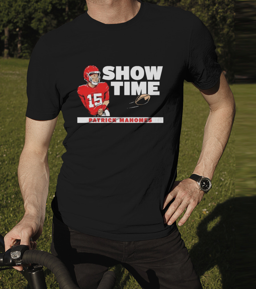 Patrick Mahomes Showtime Kansas City Chiefs Number 15 Football T-Shirt