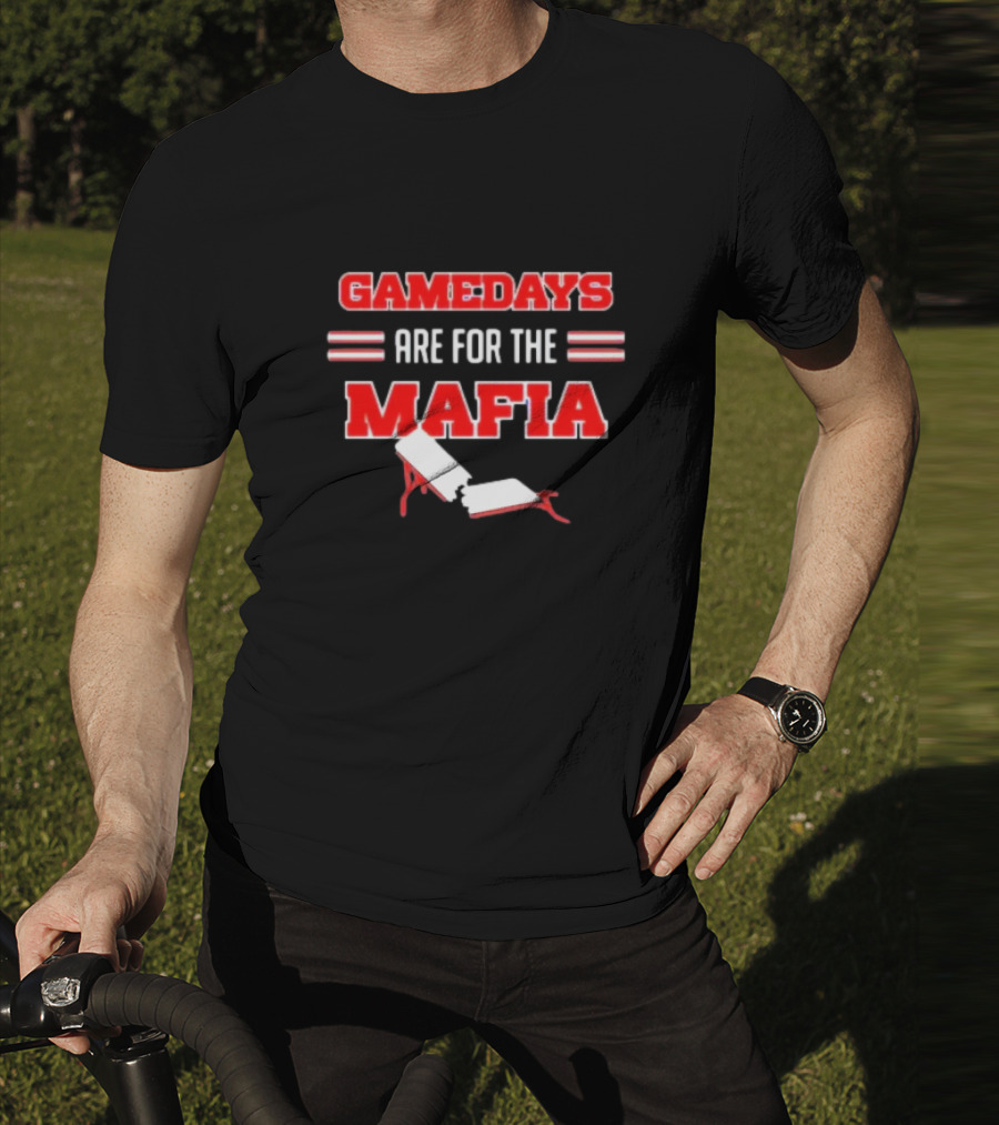 Gamedays Are For The Mafia Broken Table T-Shirt