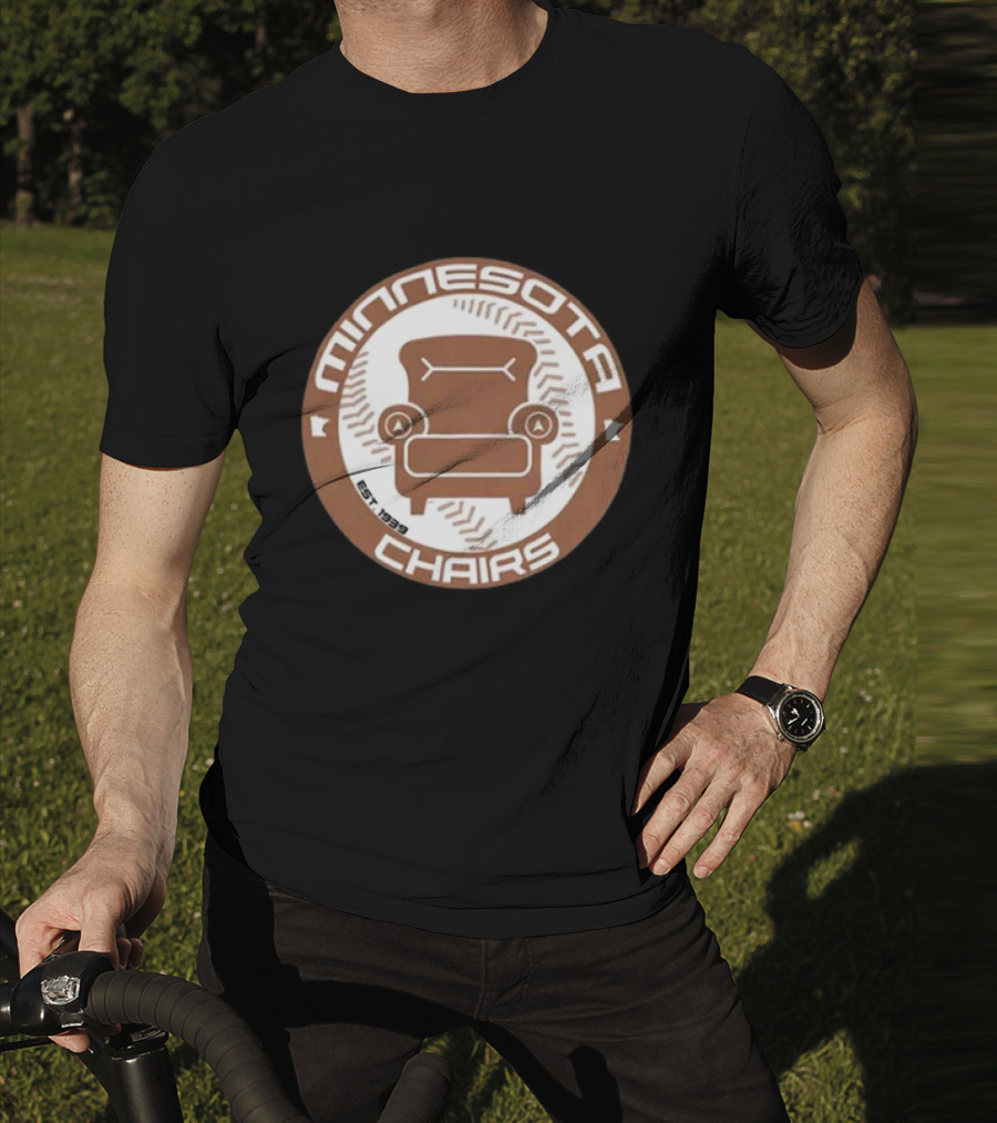 Jomboy Media Merch Minnesota Chairs Baseball Chair Logo Est. 1989 T-Shirt