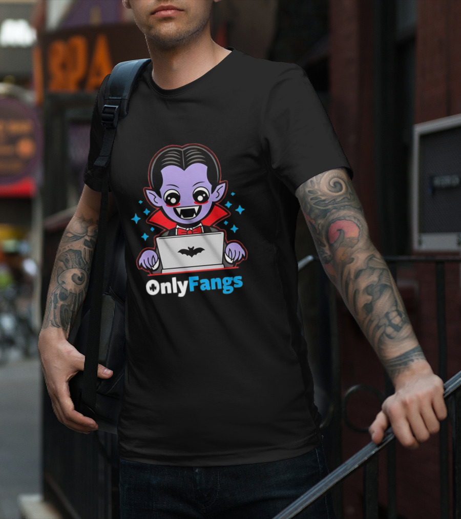 OnlyFangs A Favorite Site For Vampires T-Shirt