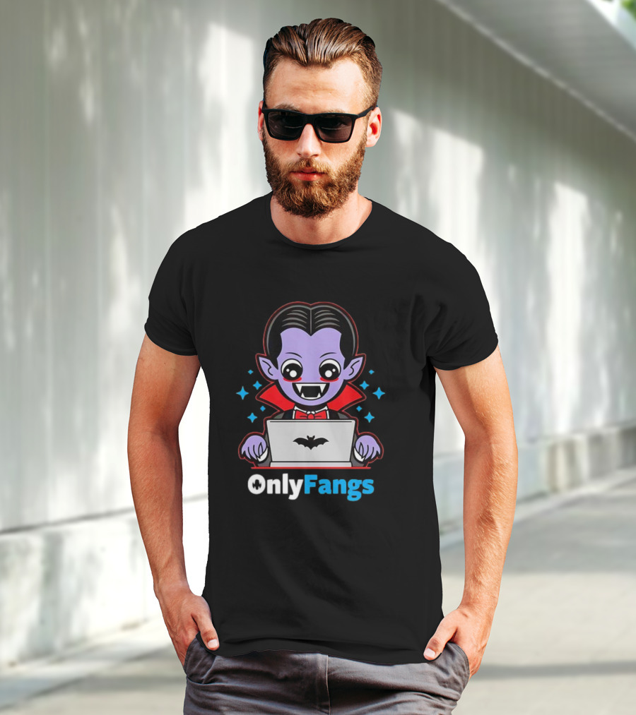 OnlyFangs A Favorite Site For Vampires T-Shirt