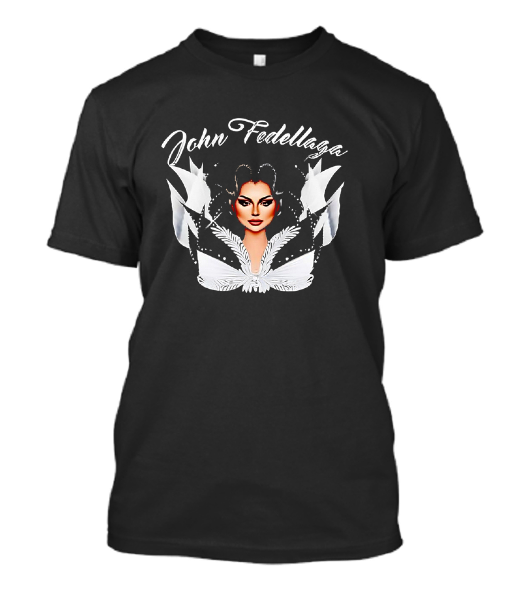 John Fedellaga White Feather Queen T-Shirt