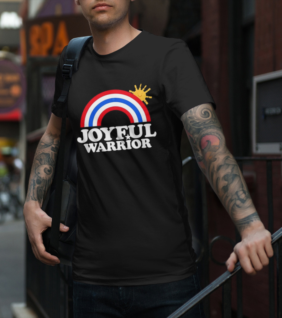 Joyful Warrior Rainbow Sunburst T-Shirt