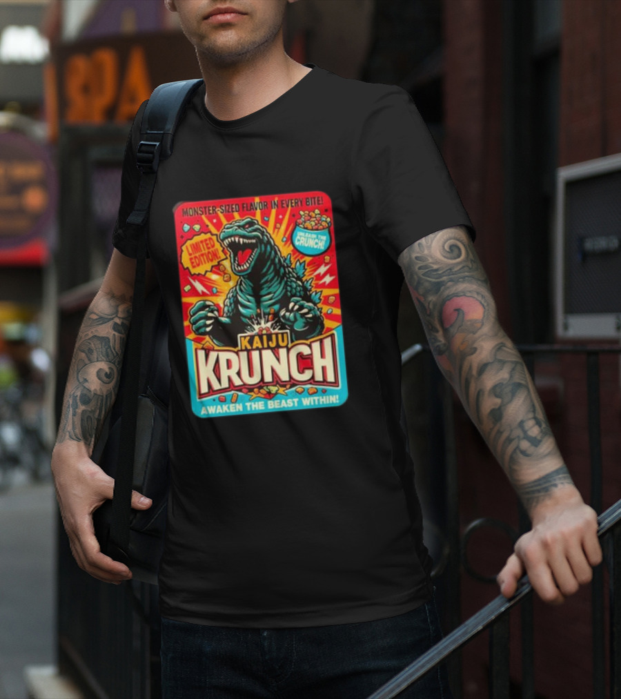 Kaiju Krunch Monster-Sized Flavor Awaken The Beast Within T-Shirt