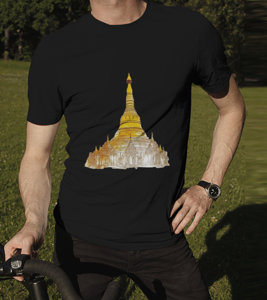 Neuschwanstein Castle Myanmar Pagoda T-Shirt