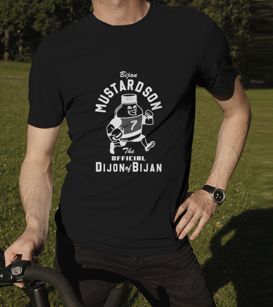 Bijan Mustardson The Official Dijon Of Bijan Football 7 T-Shirt
