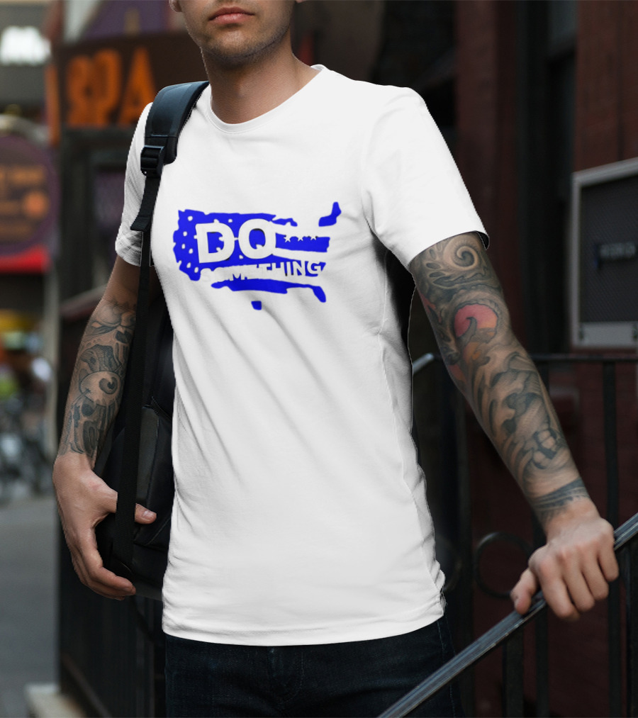 DO SOMETHING USA Flag Map T-Shirt