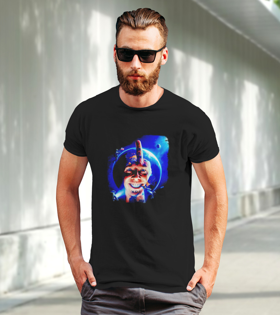 HOG Tom Middle Finger Space Grin T-Shirt