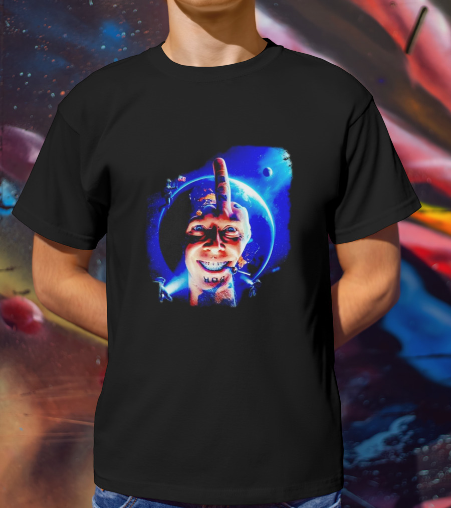 HOG Tom Middle Finger Space Grin T-Shirt