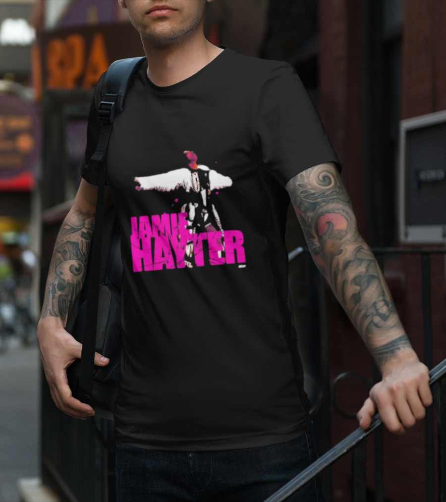 Jamie Hayter Bold Pink Wrestler Aesthetic T-Shirt