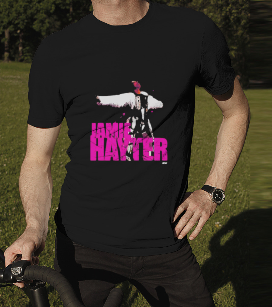 Jamie Hayter Bold Pink Wrestler Aesthetic T-Shirt