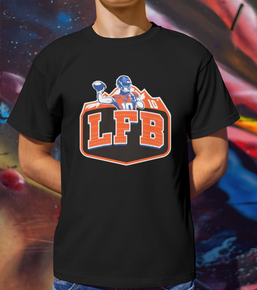 LFB 10 Denver Broncos Bo Nix T-Shirt
