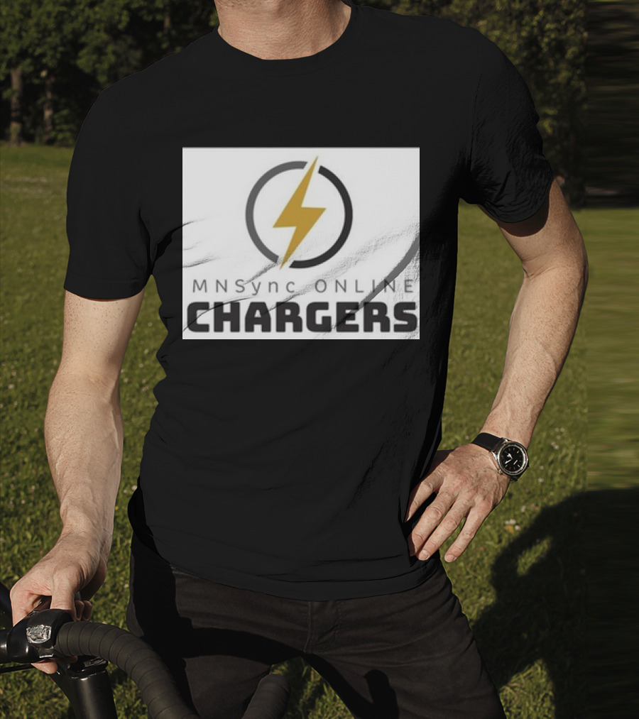 MNSync Online Chargers Lightning Bolt Emblem T-Shirt