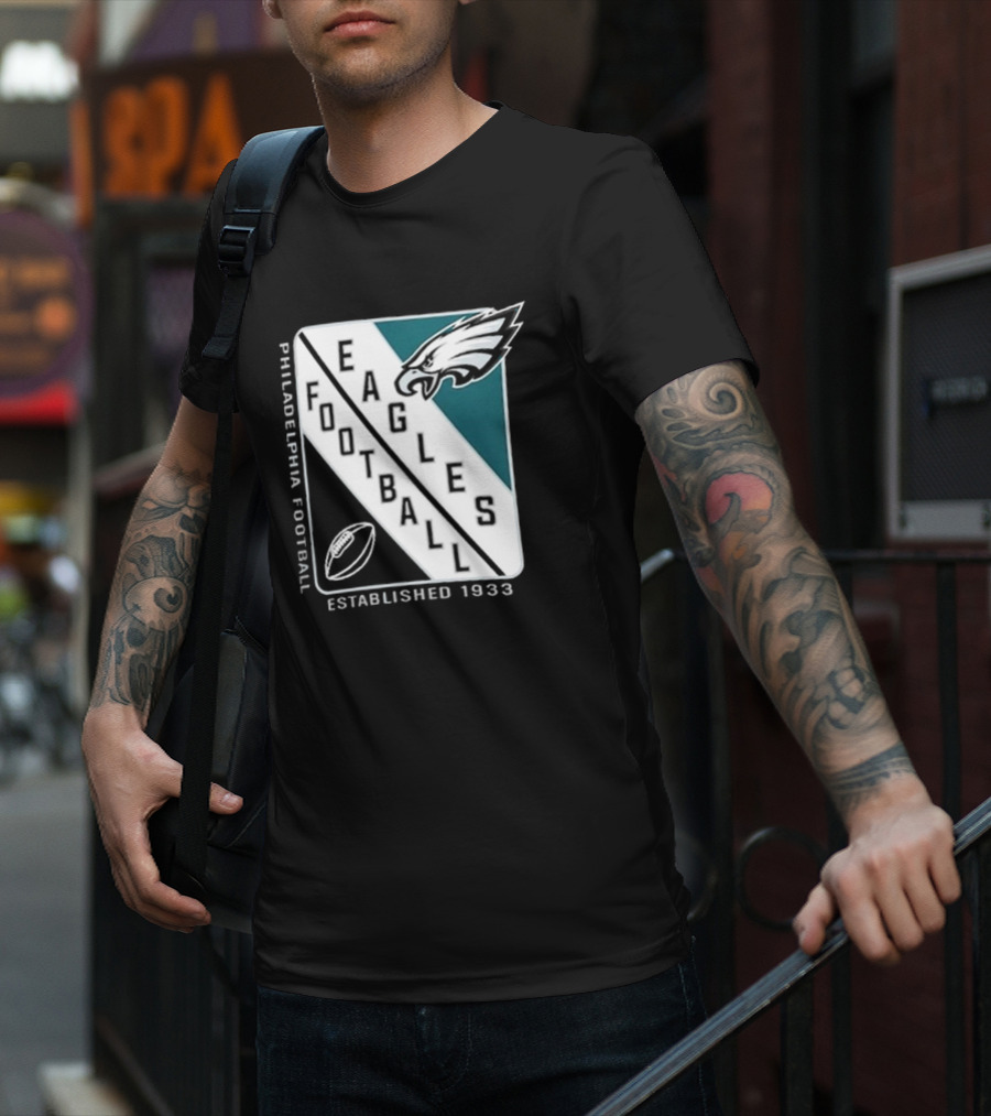 Philadelphia Eagles Football Shield Logo Established 1933 T-Shirt