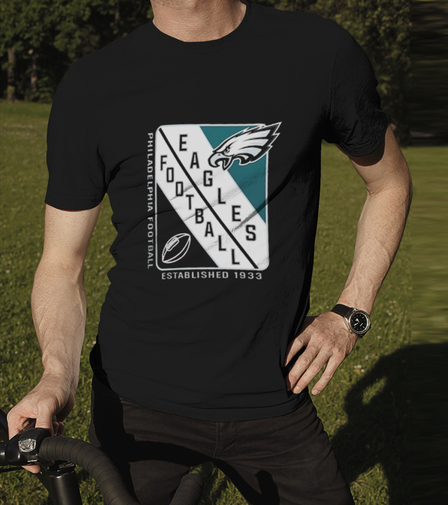 Philadelphia Eagles Football Shield Logo Established 1933 T-Shirt