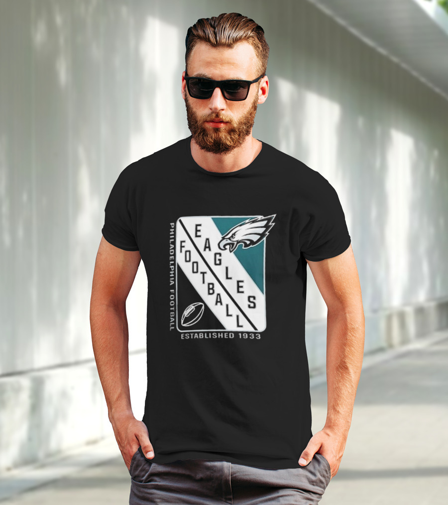 Philadelphia Eagles Football Shield Logo Established 1933 T-Shirt