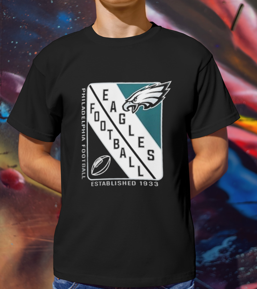 Philadelphia Eagles Football Shield Logo Established 1933 T-Shirt