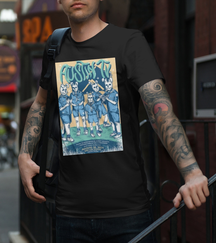 Austin TV La Última Noche Del Mundo San Luis Potosí Estación Wadley Agosto 30 T-Shirt