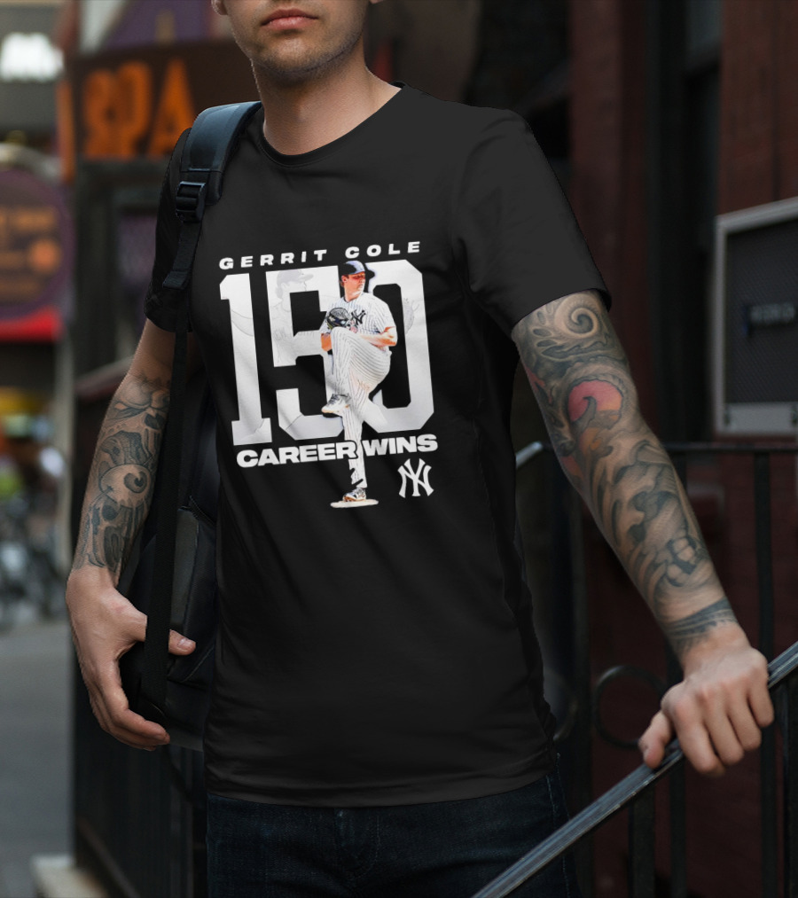 Gerrit Cole 150 Career Wins New York Yankees T-Shirt