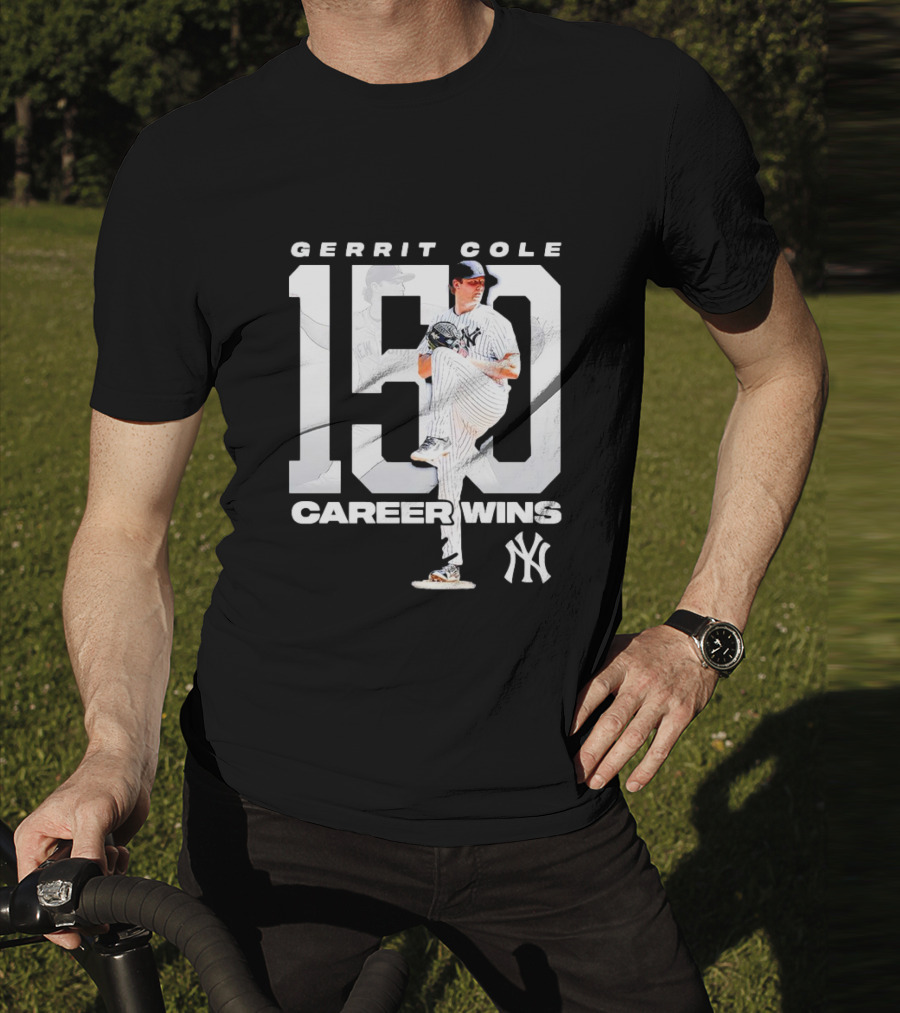 Gerrit Cole 150 Career Wins New York Yankees T-Shirt