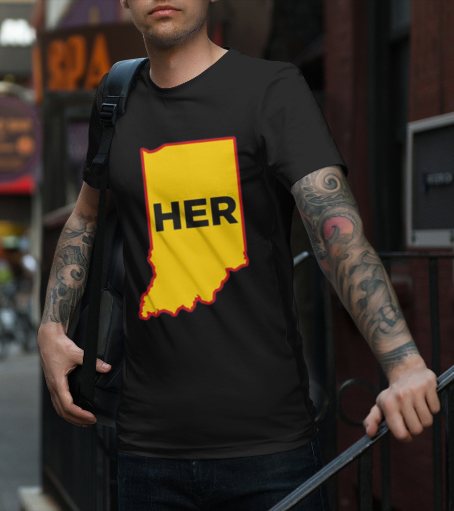 Indiana HER Map T-Shirt