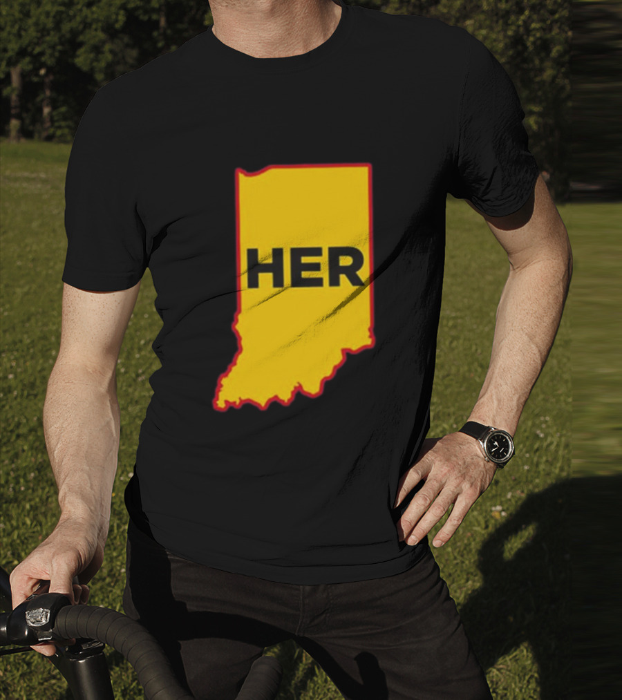 Indiana HER Map T-Shirt