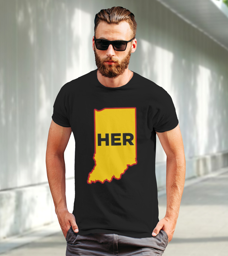 Indiana HER Map T-Shirt