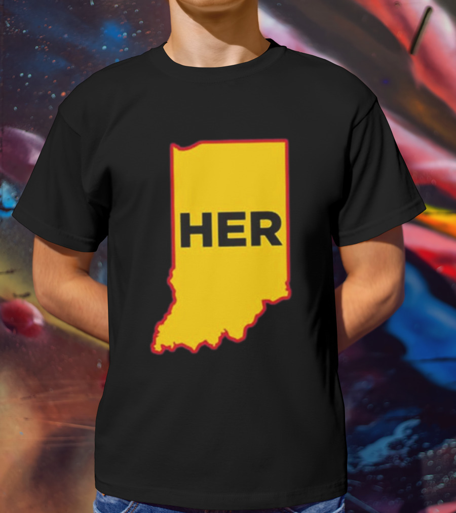 Indiana HER Map T-Shirt